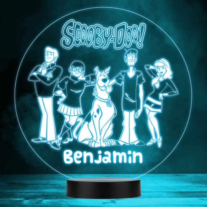 Scooby-Doo Classic Kid’s TV Cartoon Personalised LED Multicolour Night Light – The Card Zoo