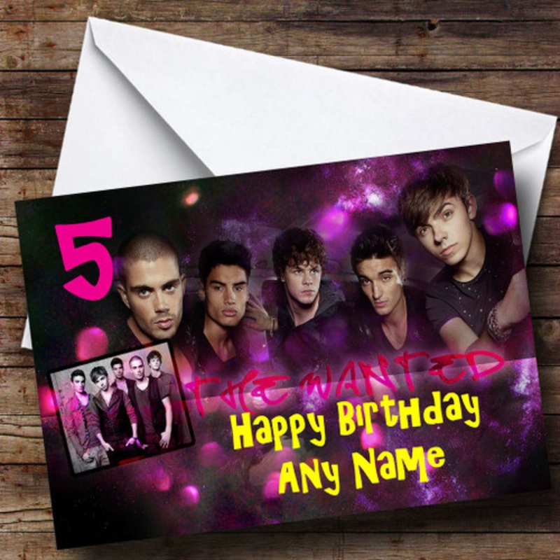 The Wanted Personalised Birthday Card – The Card Zoo