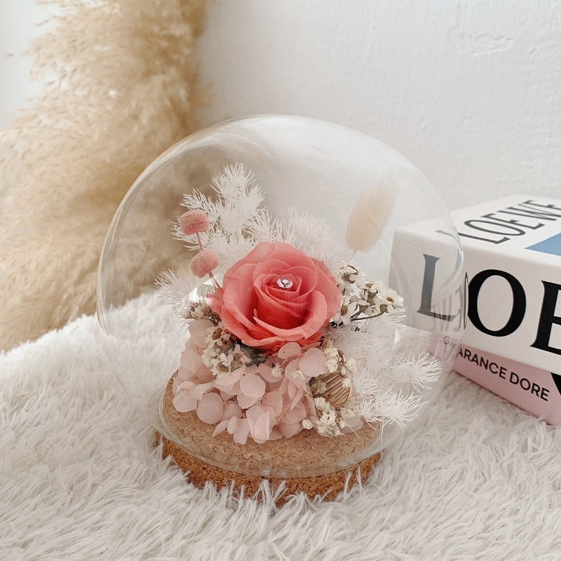 V2023 Diamond Star Bell Jar (Preserved Flower)  (Johor Bahru Delivery)