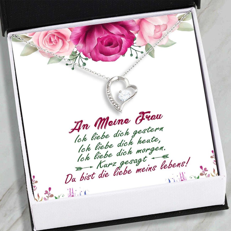 Wife Necklace, Wife Gifts  An Meine Frau  Forever Love Necklace  Jewelry For Women, Her  Gift For Anniversary Birthday