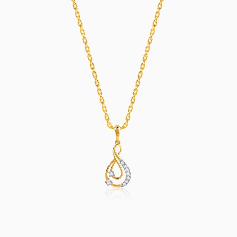 Gold Infinitude Lab Grown Diamond Pendant