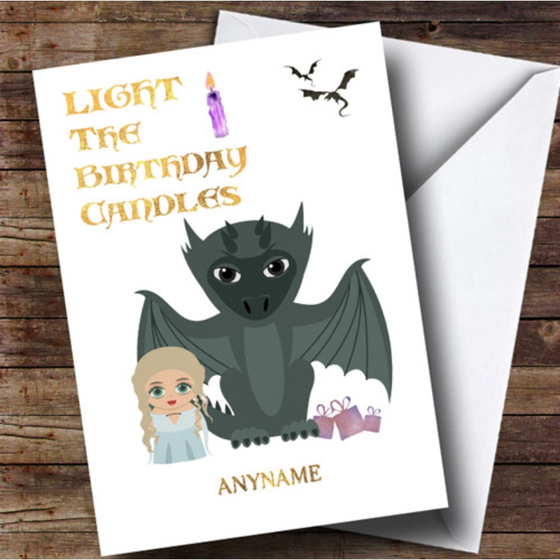 Got Daenerys Game Of Thrones Birthday Personalised Card – The Card Zoo