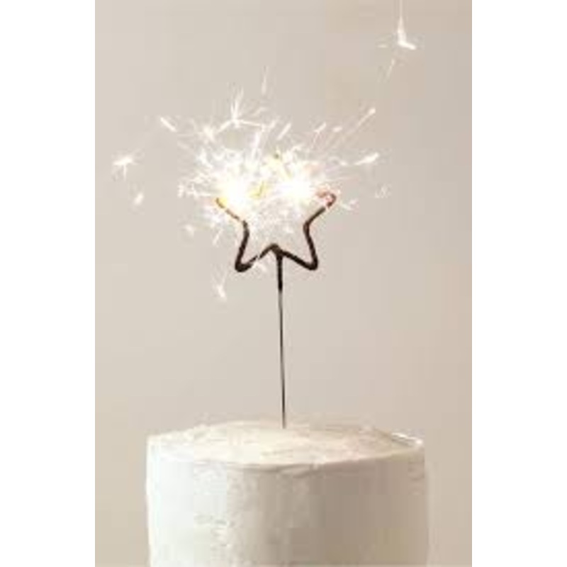 Star Shaped Sparkle Candle