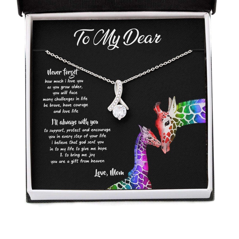 Awareness Necklace: Never Forget How Much I Love You, Meaningful Autism Message Card Beauty Necklace