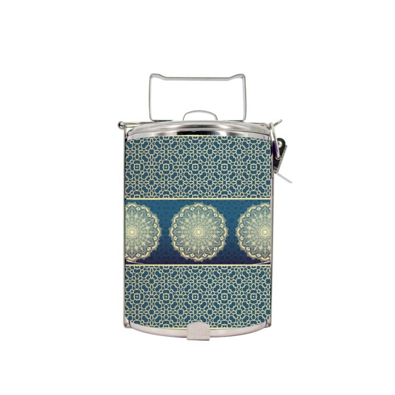 BDARI Tiffin Carrier – Gold Mandala (Nationwide Delivery)