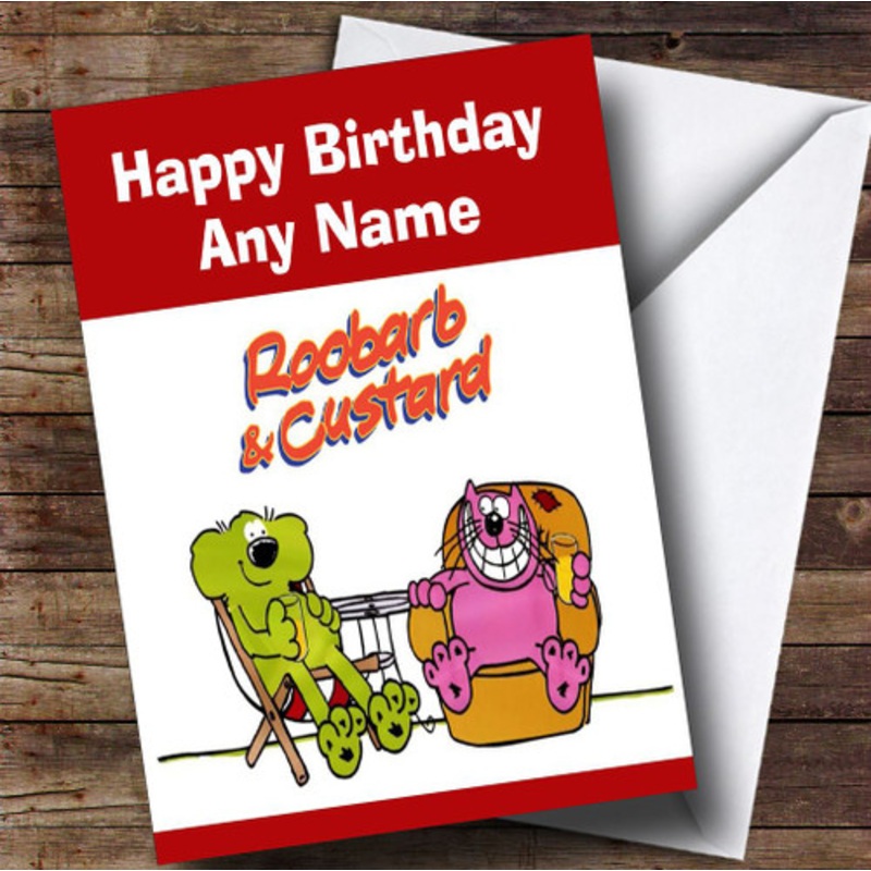 Roobarb And Custard Personalised Children’s Birthday Card – The Card Zoo
