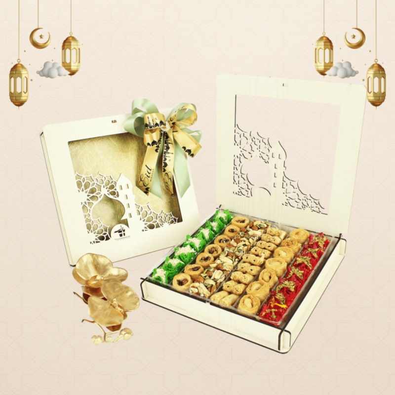 Raya Haji Gifts | Elegant 42pcs Baklava Assortment Gift Box (Self Pick Up / Klang Valley Delivery Only)