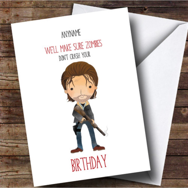 The Walking Dead Rick Birthday Personalised Card – The Card Zoo