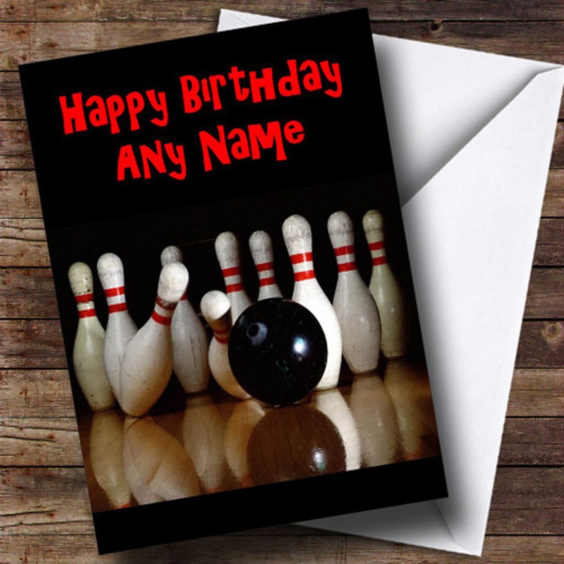 Bowling Personalised Birthday Card – The Card Zoo