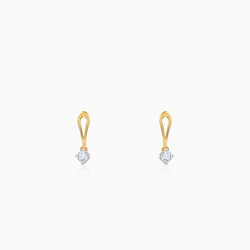 Gold Classy Glow Lab Grown Diamond Earrings