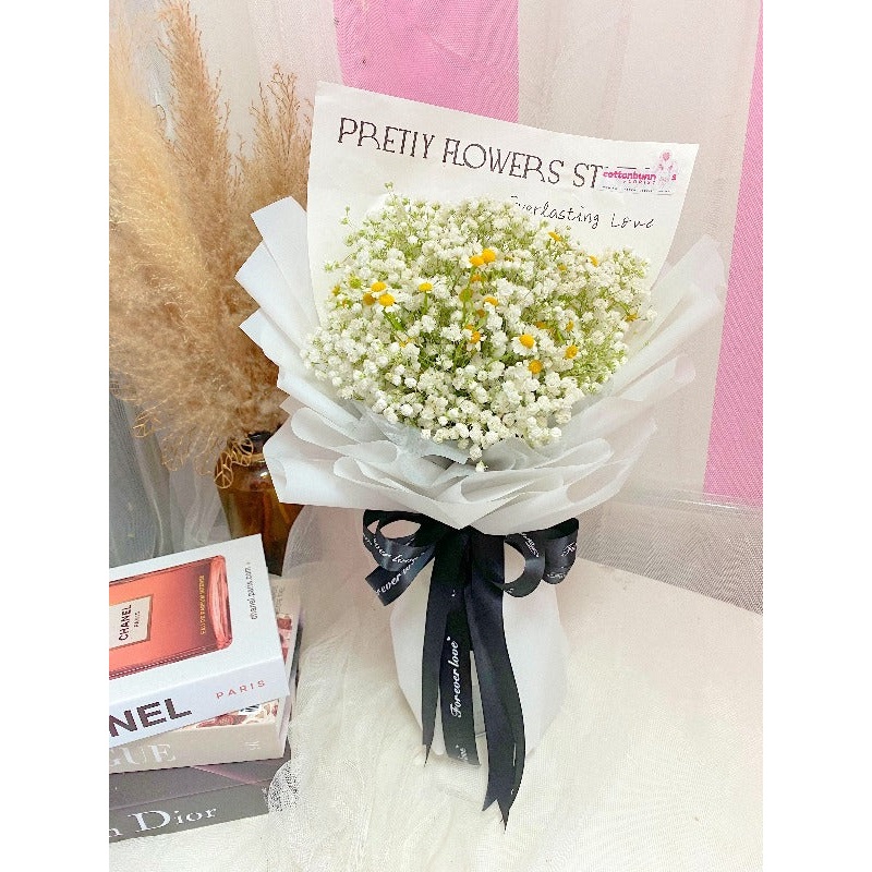 Baby Breath & Chamomile Bouquet (Penang Delivery only)