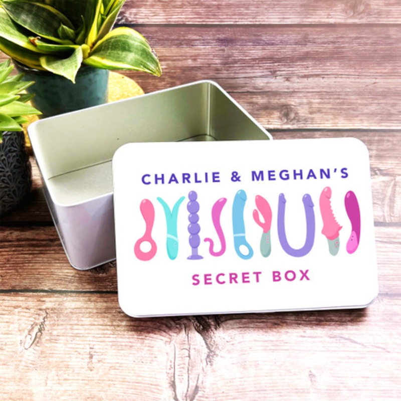 Colourful Sex Toys Naughty Erotic Romantic Gift Personalised Storage Tin – The Card Zoo