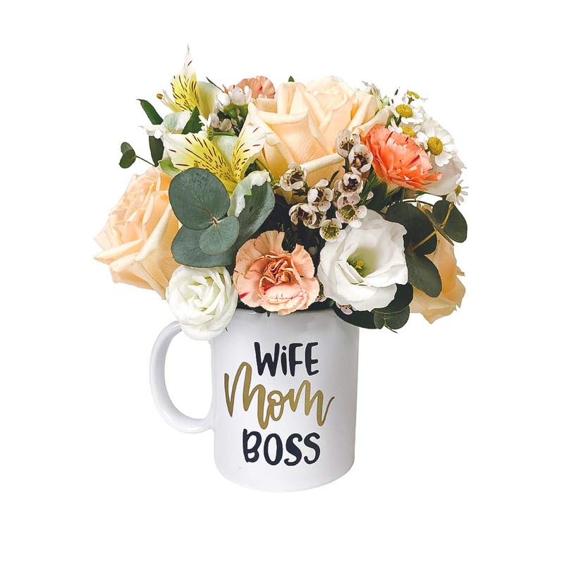 Quinn Sunshine Fresh Flower Mug (Klang Valley Delivery Only)