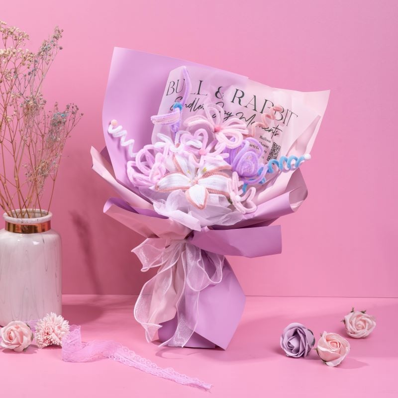 Calmness Bouquet (Chenille Flower)