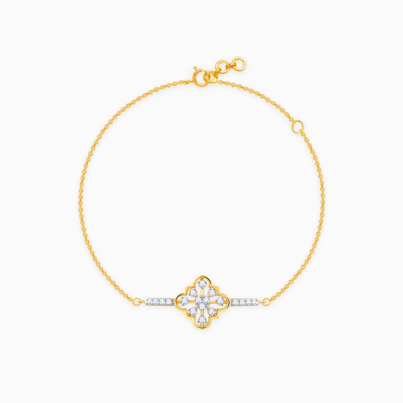 Gold Classy Spark Diamond Bracelet
