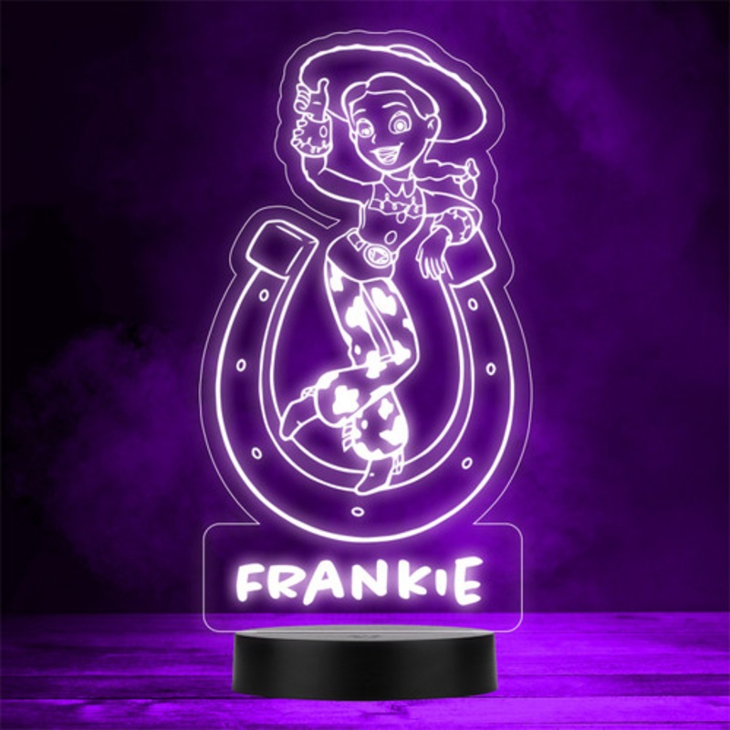 Toy Story Jessie Personalised Gift Colour Changing LED Lamp Night Light – The Card Zoo