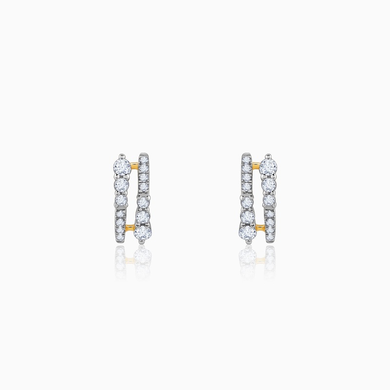 Gold Elysian Diamond Earrings