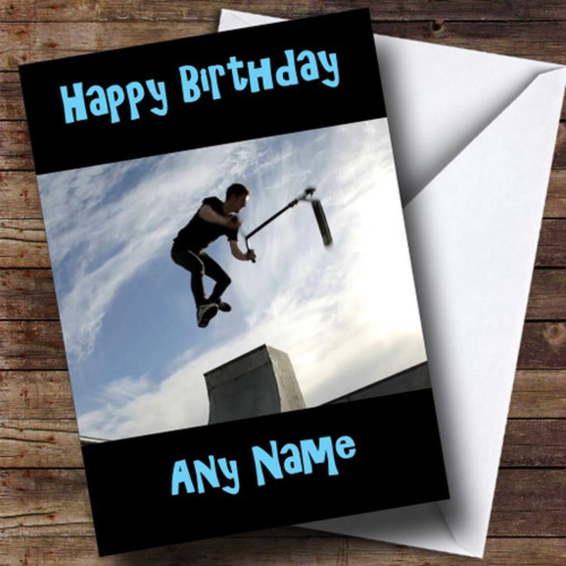 Scooter Personalised Birthday Card – The Card Zoo
