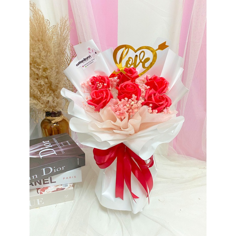Soap Rose Flower Bouquet (Penang Delivery Only)