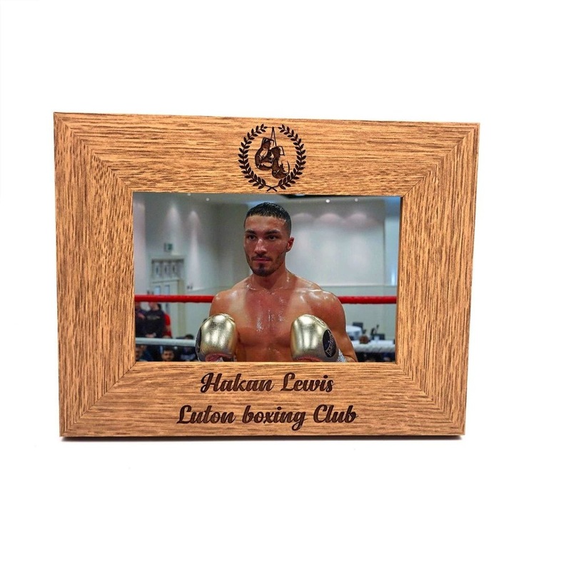Boxing Themed Personalised Engraved Photo Frame