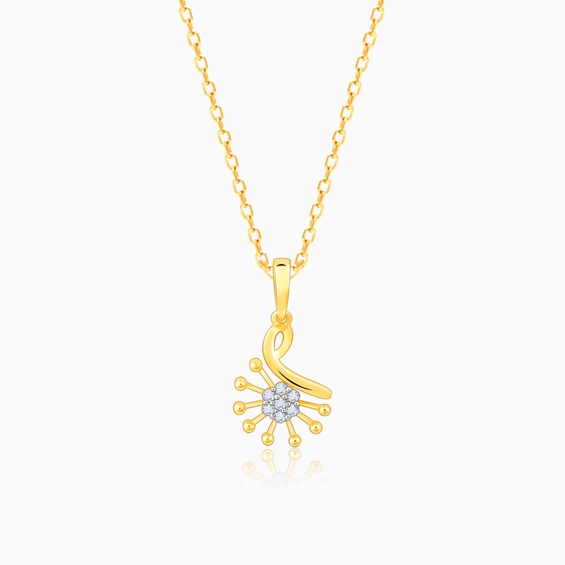 Gold Aurora’s Shine Diamond Pendant