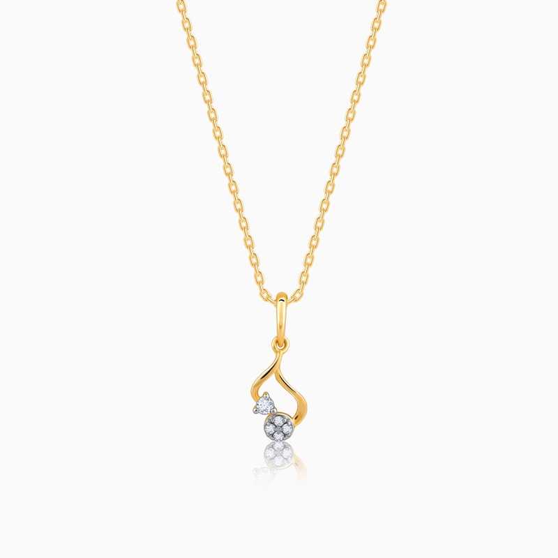 Gold Crest Diamond Pendant