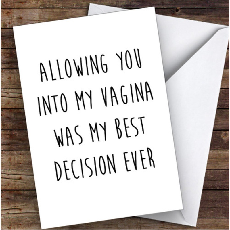 Rude Dirty Allowing You In Sexy Funny Personalised Birthday Card – The Card Zoo