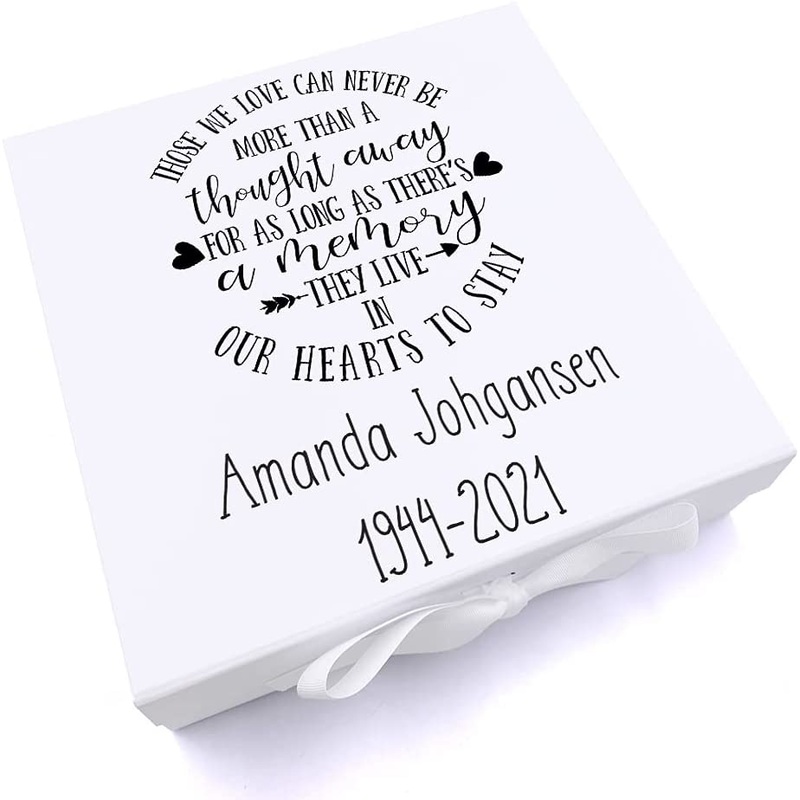 Personalised Those we love memorial remembrance Keepsake Memory Box Gift