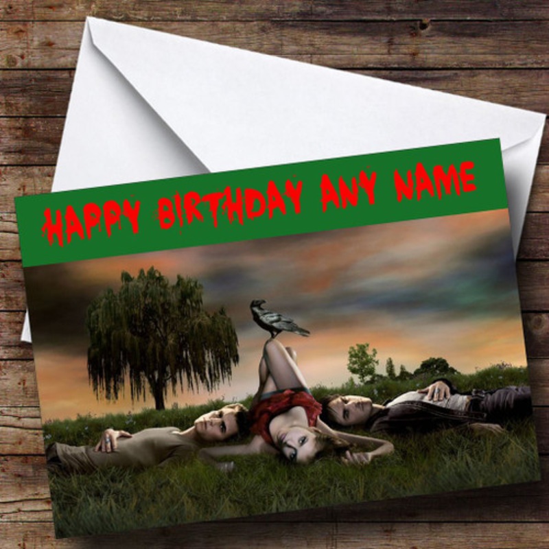 Vampire Diaries Personalised Birthday Card – The Card Zoo