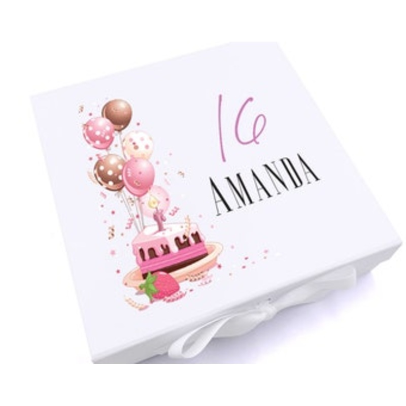Personalised 16th Birthday Gifts For Her Keepsake Memory Box