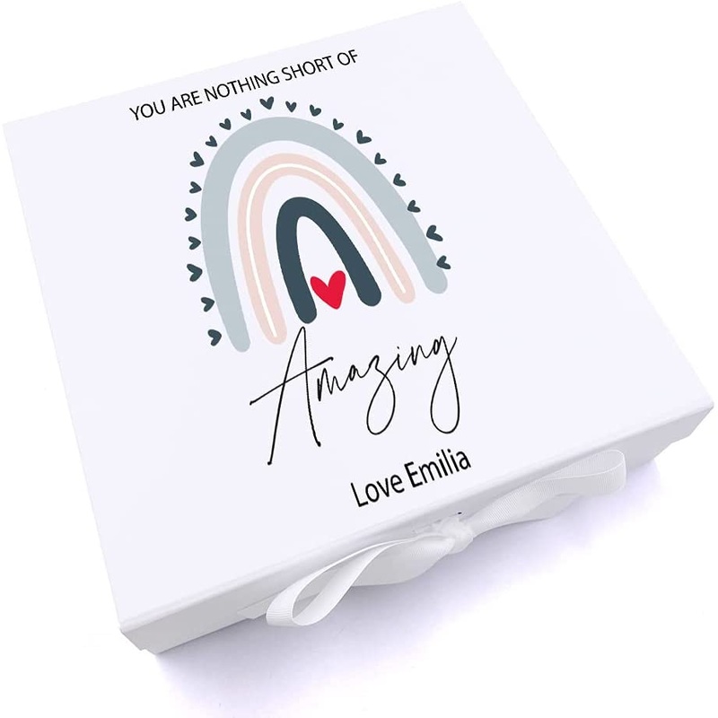 Personalised You Are Nothing Short of Amazing Keepsake Memory Box Gift