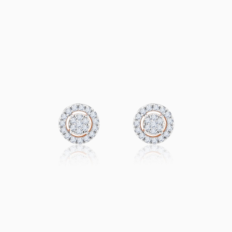 Rose Gold Classic Diamond Studs