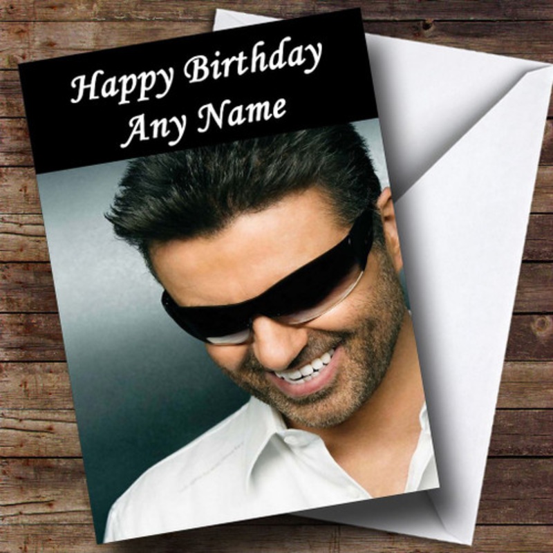 George Michael Personalised Birthday Card – The Card Zoo