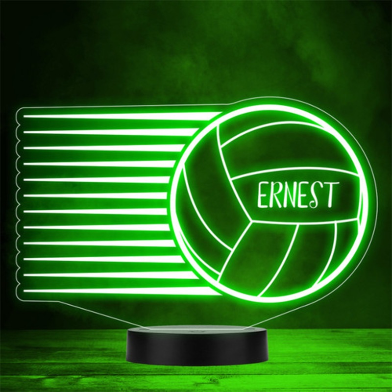 Volleyball Personalised Gift Colour Changing LED Lamp Night Light – The Card Zoo