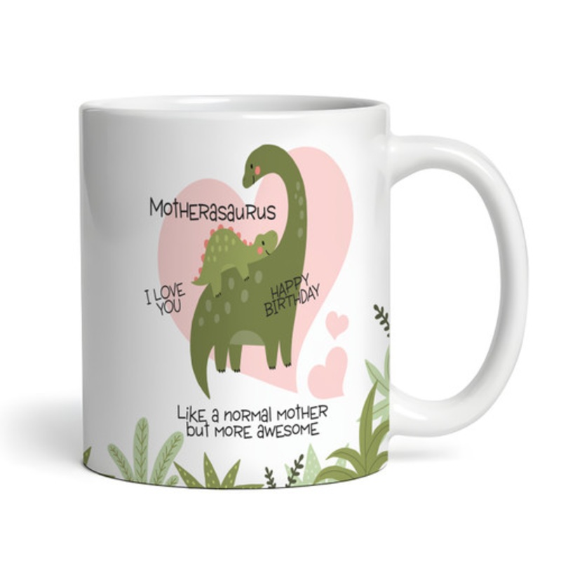 Dinosaur Mum And Baby Birthday Gift Personalised Mug – The Card Zoo