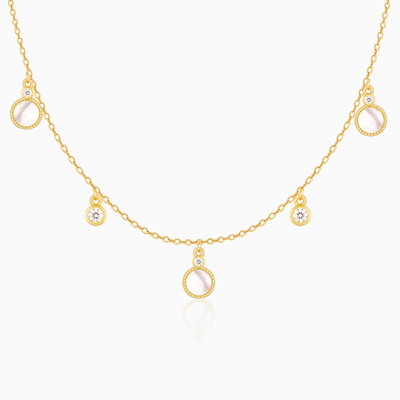 Golden Spread the Charm Necklace