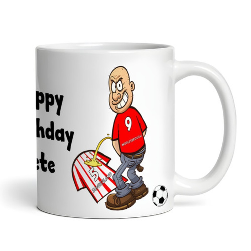 Middlesbrough Weeing On Sunderland Funny Football Gift Team Personalised Mug – The Card Zoo
