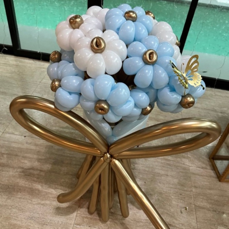 Balloon Flower Bouquet | Wathet Blue FaFa | Pink Gradient FaFa (Klang Valley Delivery)