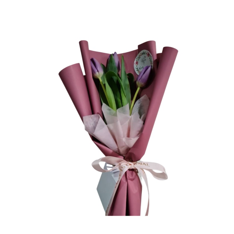 [Fresh Flower] Purple Tulip Bouquet (Klang Valley Delivery Only)