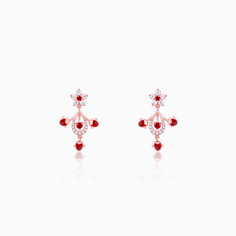 Rose Gold Grow in Love Earrings