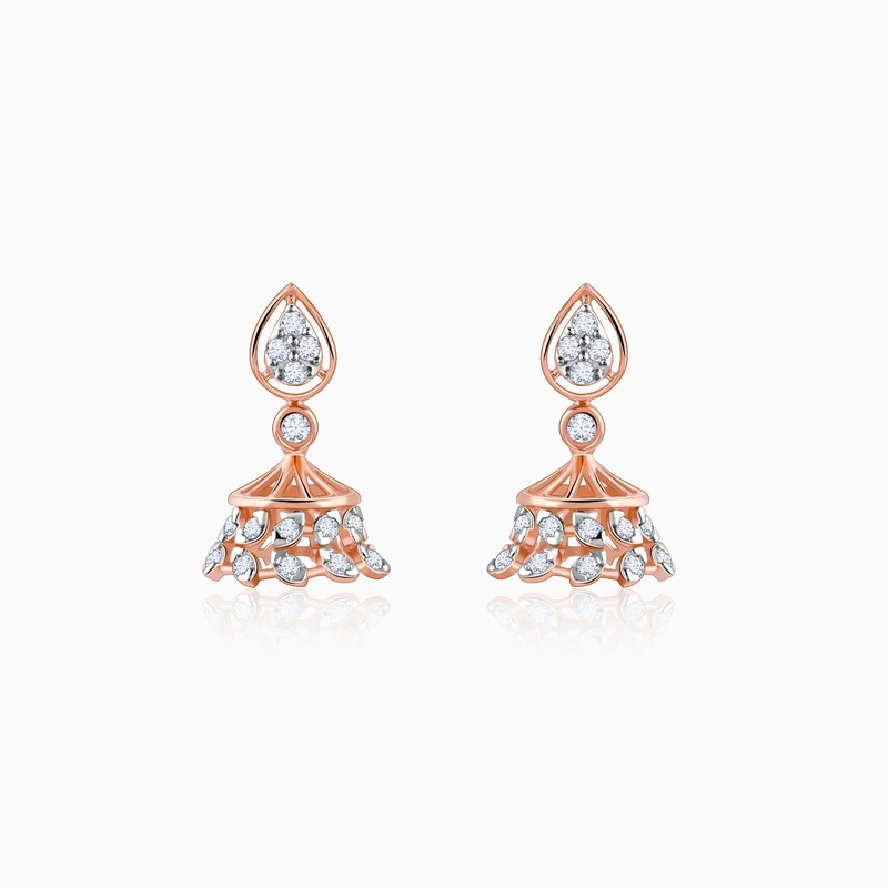 Rose Gold Luma Diamond Jhumki