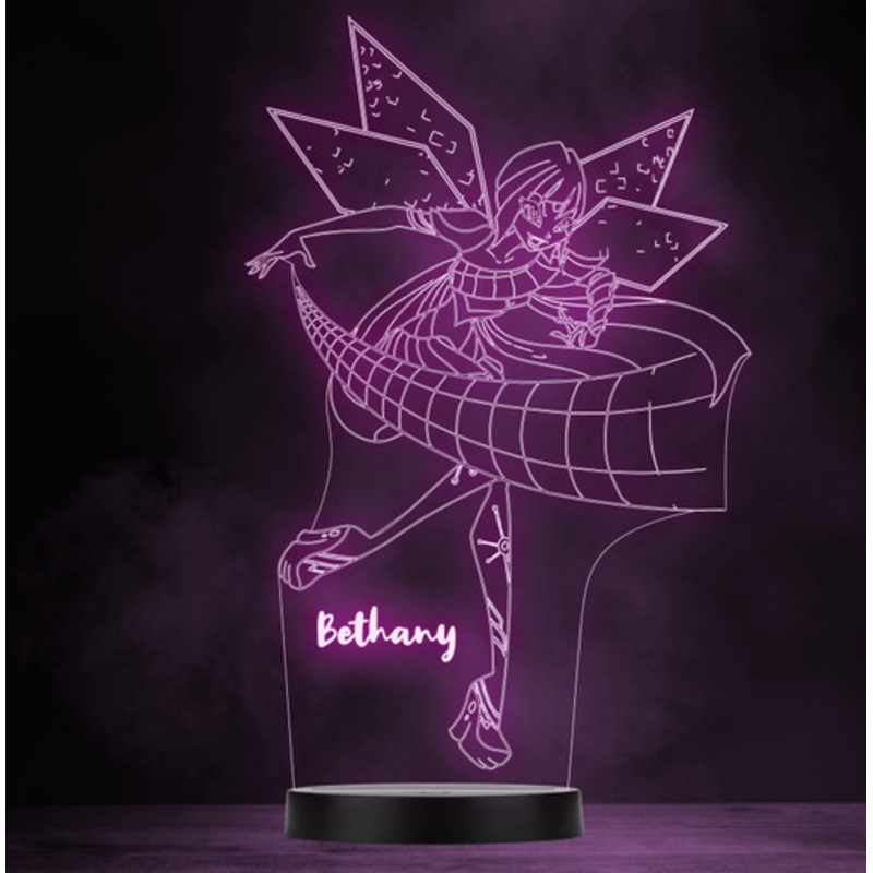 3D Effect Fairy Magic Your Personalised Gift Colour Change Led Lamp Night Light – The Card Zoo