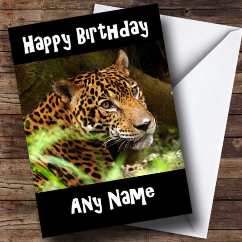 Leopard Personalised Birthday Card – The Card Zoo