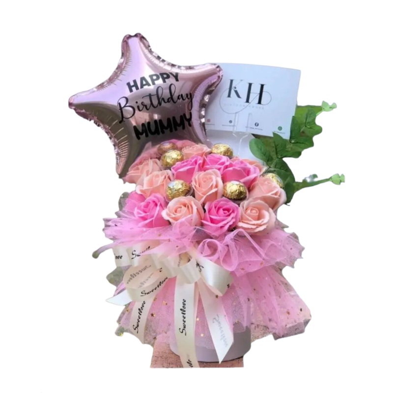 Madheater Flower With Ferrero Rocher (Penang Delivery Only)