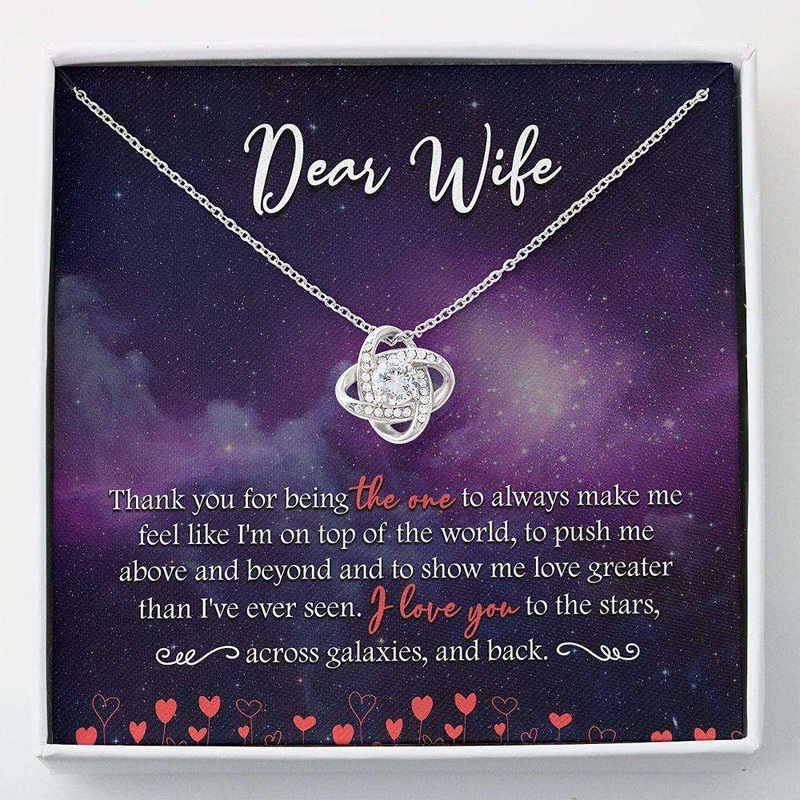 Wife Necklace, Valentines Day Gift For Wife  Gift For Wife Necklace  Necklace With Gift Box