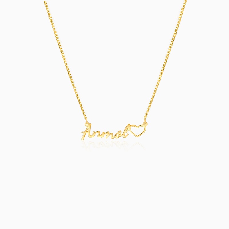 Golden Personalised Life Partner Pendant