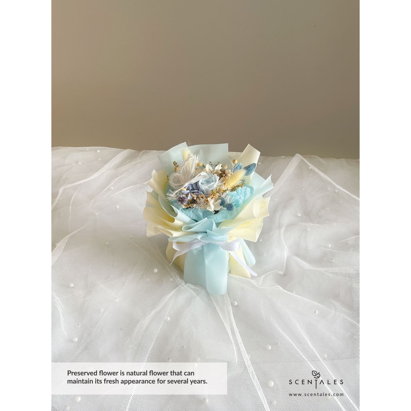 Scentales Fluttering Grace Dried & Preserved Flower Petite Bouquet (Klang Valley Delivery)