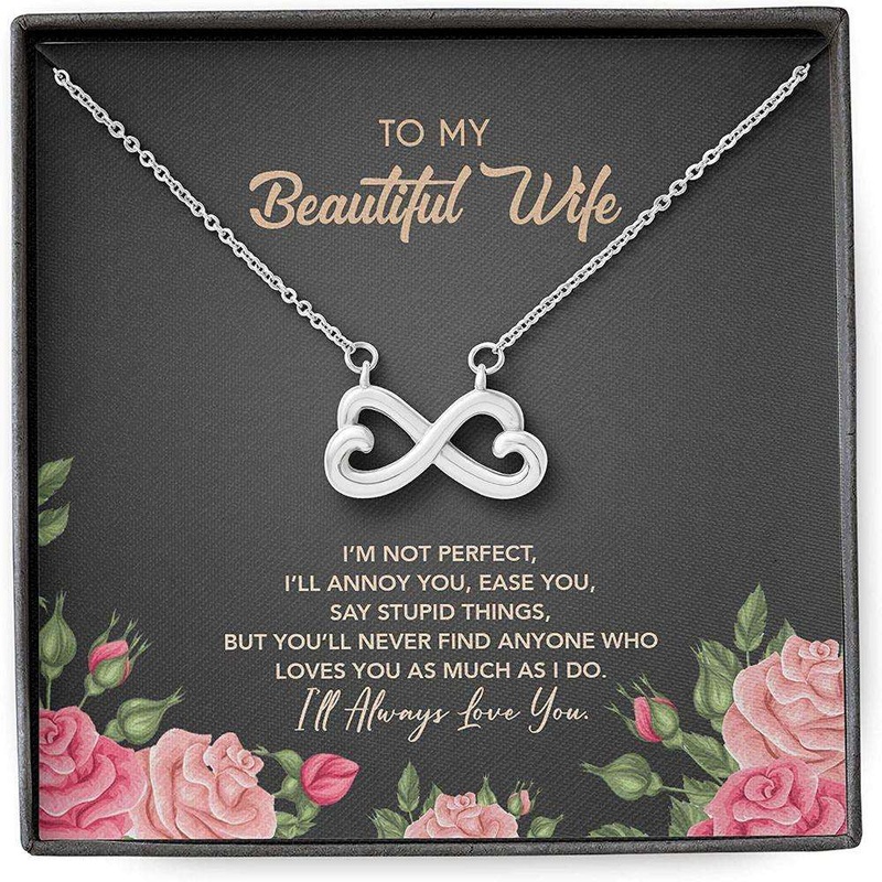 Wife Necklace, Wife Necklace Gift For Her, Perfect Annoy Ease Say Stupid Love Much Always