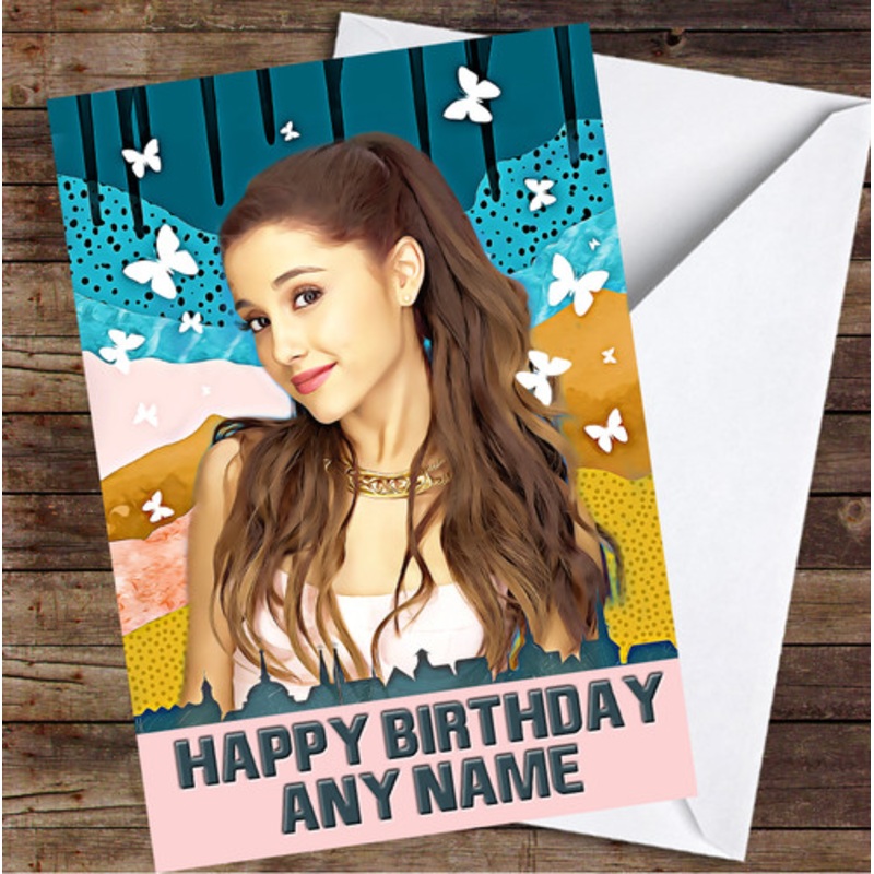 Ariana City Sky Line Butterflies Personalised Birthday Card – The Card Zoo
