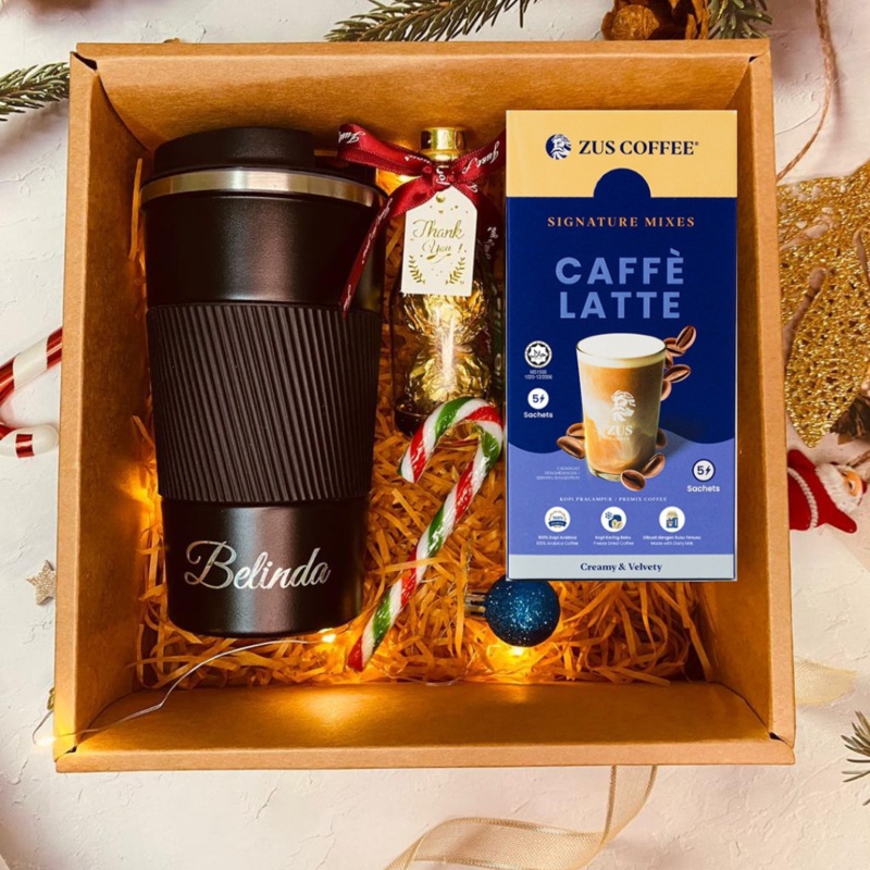 Christmas 2024: Chill and Travel Personalised Travel Mug Tumbler Gift Box Set (Klang Valley Delivery)